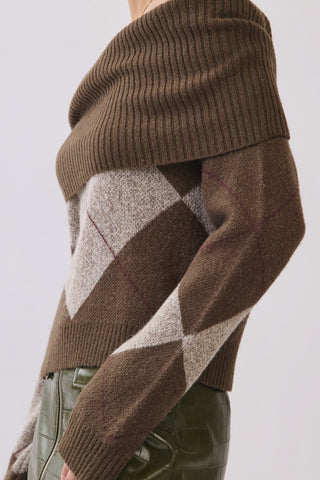 Argyle Knit Sweater