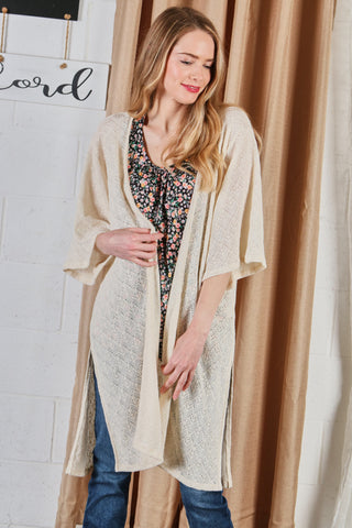 Knitted Duster Cardigan Kimono