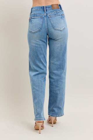 Judy Blue Midrise Tummy Control Vintage Straight Jeans