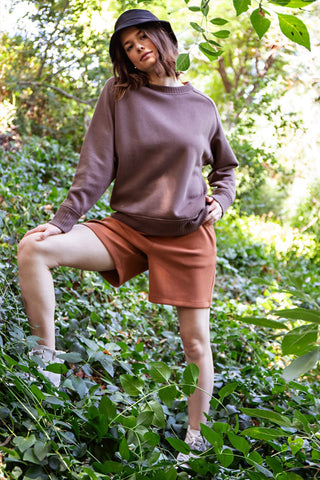 French Terry Crew Neck Sweatshirt