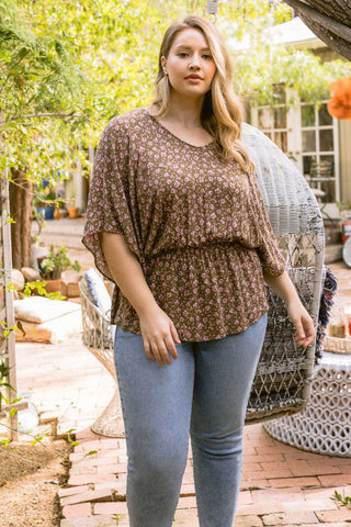 Floral Printed Woven Babydoll Top