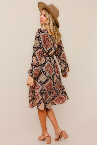Midi W/ Ruffle Hem Detail