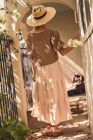 Twofer Cardigan Midi Dress