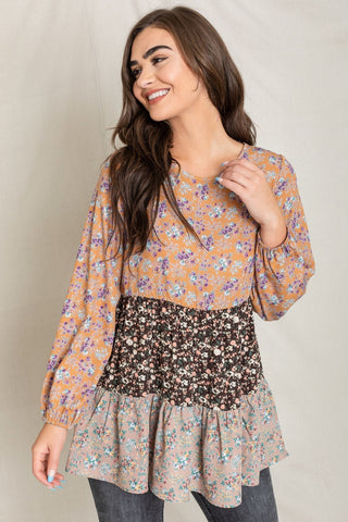 Ditsy Floral Tiered Tunic