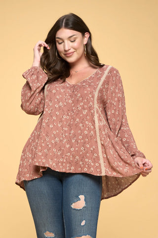 Lace V-Neck Top