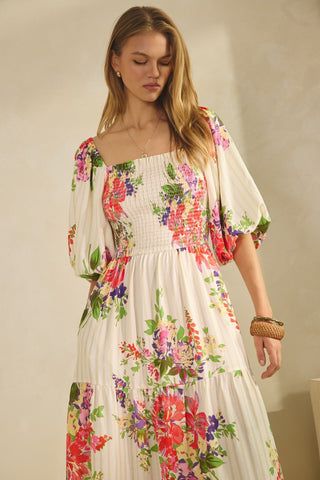 Floral Printed Maxi Dress