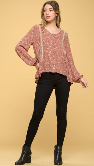 Lace V-Neck Top