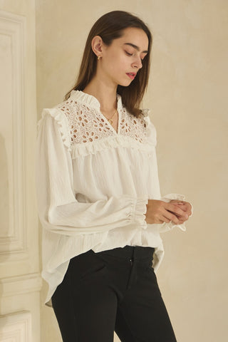 Textured Airflow Long Sleeve Top