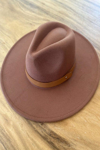 The Panama Flat-Brim Hat with Grosgrain Band