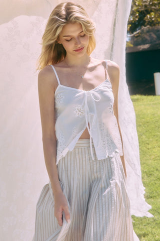 Striped Flared Skirt