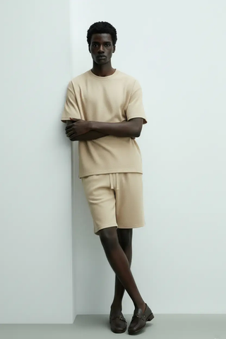 Hawk's Bay Loose Fit Textured Shorts