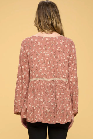 Lace V-Neck Top