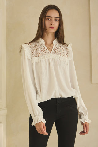 Textured Airflow Long Sleeve Top