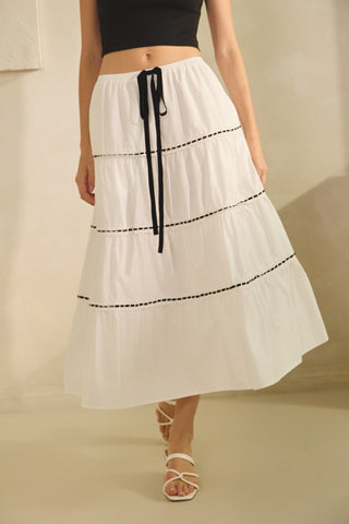 Poplin Midi Skirt