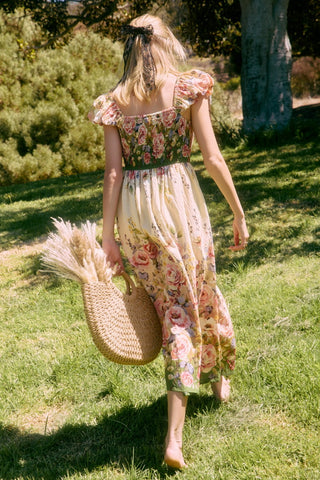 Floral Printed Midi Dress