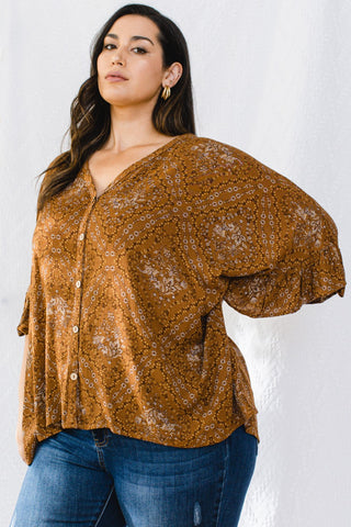Butterscotch Oversized Top