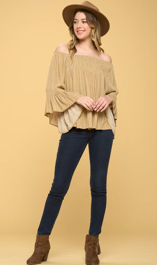 Off the Shoulder Woven Top