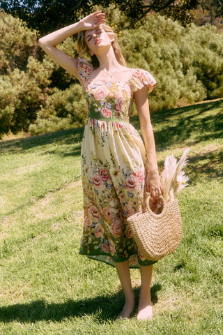 Floral Printed Midi Dress