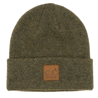 Unisex Heather Knit Classic Beanie Hat