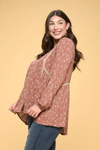 Lace V-Neck Top
