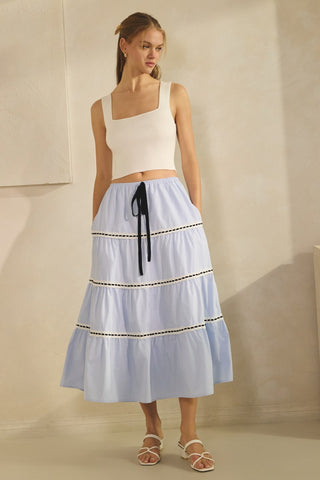 Poplin Midi Skirt