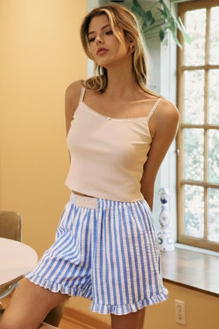 Striped Woven Shorts