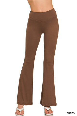 Yoga Pants Brushed Microfiber Flare
