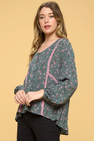 Lace V-Neck Top