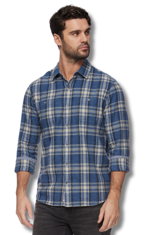 Flag & Anthem Appleton Long Sleeve Vintage Wash Flannel Shirt