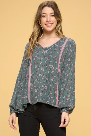 Lace V-Neck Top