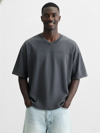 Hawk's Bay Mens Jersey V-Neck T-Shirt