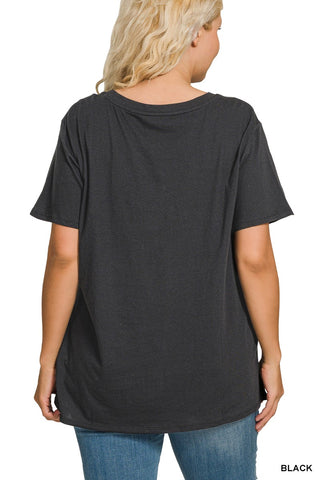 Boyfriend V Neck Tee Shirt