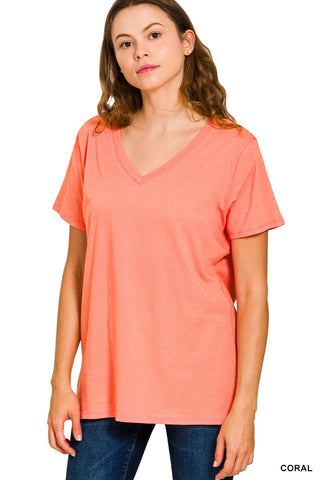 Boyfriend V Neck Tee Shirt