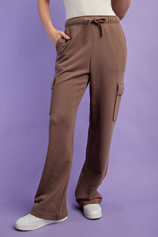 French Terry Straight Cargo Sweatpants