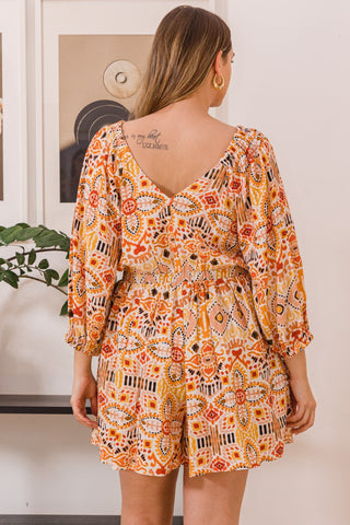 Aztec Pattern Romper