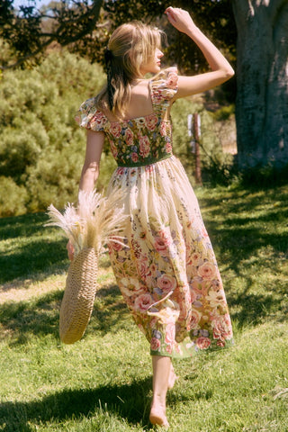Floral Printed Midi Dress