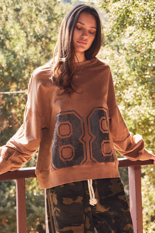 Acid Washed Oversized Sweatshirt