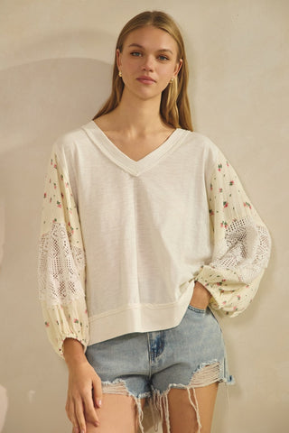 Relaxed V Neck Pullover