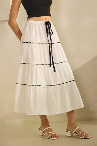Poplin Midi Skirt