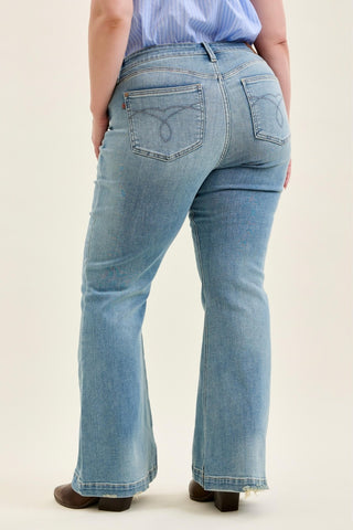 Judy Blue Mid Rise Flare Jeans