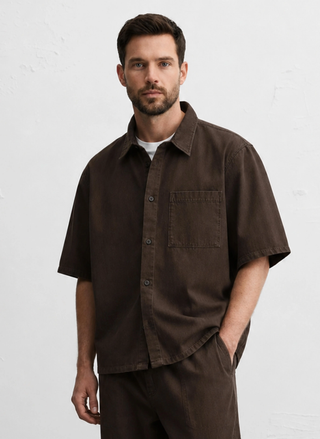 Hawk's Bay Men's Relaxed Fit Denim Shirt