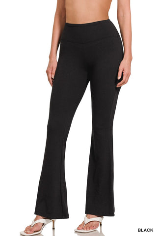 Yoga Pants Brushed Microfiber Flare