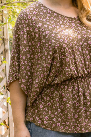 Floral Printed Woven Babydoll Top