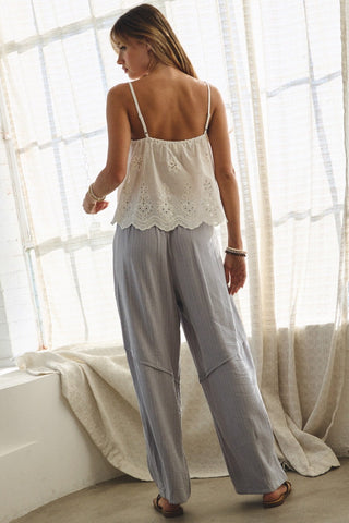 Eyelet Embroidered Cami Top
