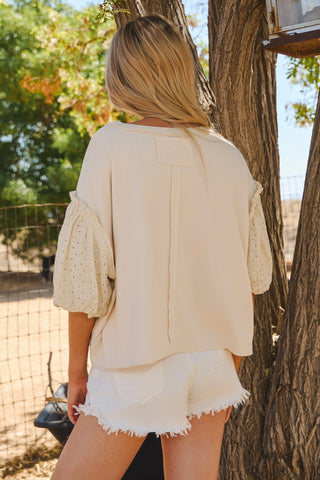 Lightweight Sweatshirt with Crest Print