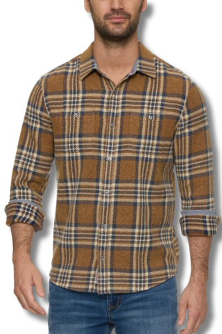 Flag & Anthem Seabrook Long Sleeve Vintage Wash Flannel Shirt
