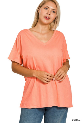 Boyfriend V Neck Tee Shirt