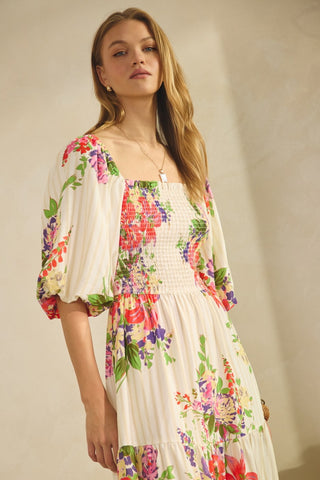 Floral Printed Maxi Dress