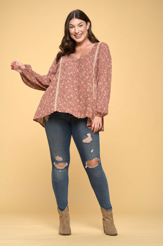 Lace V-Neck Top
